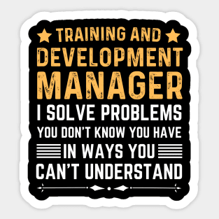 Vintage Assistant Training and Development Manager Sticker